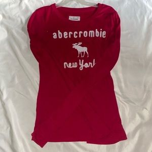 Abercrombie pink long sleeve